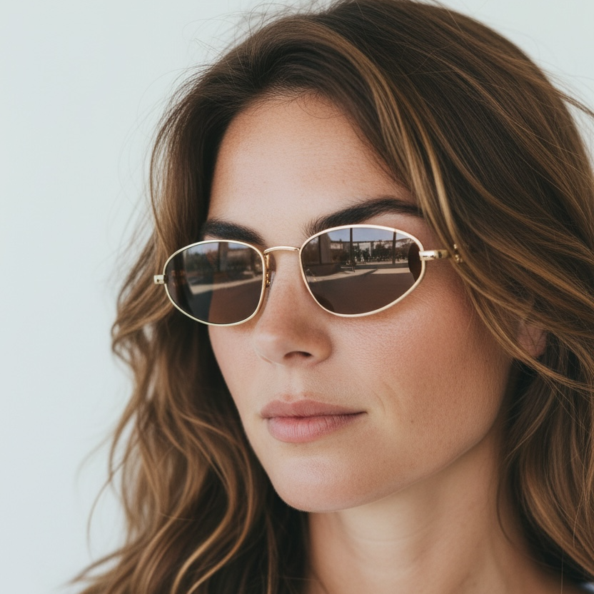 Miu- Oval Metal ITALY - Sunglasses