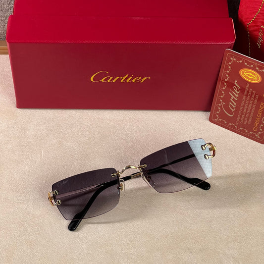 Luxury Cartier C19FA frameless Italy - Sunglasses