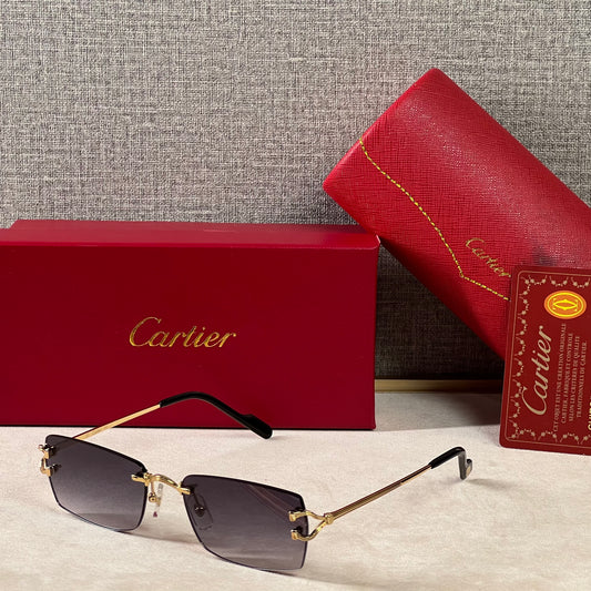 Luxury Cartier C19FA frameless Italy - Sunglasses