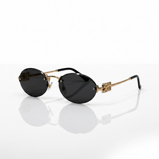 Miu-Miu Framless Oval M71S Sunglasses