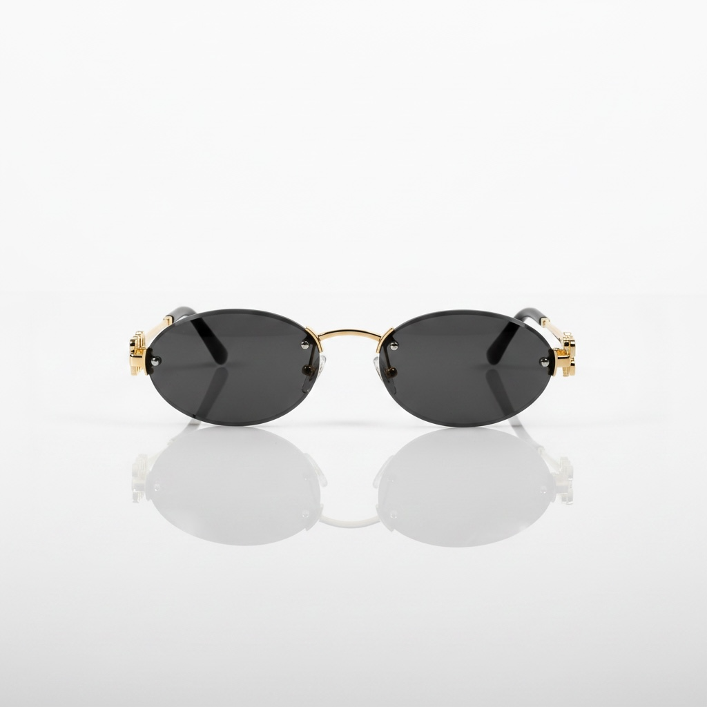 Miu-Miu Framless Oval M71S Sunglasses