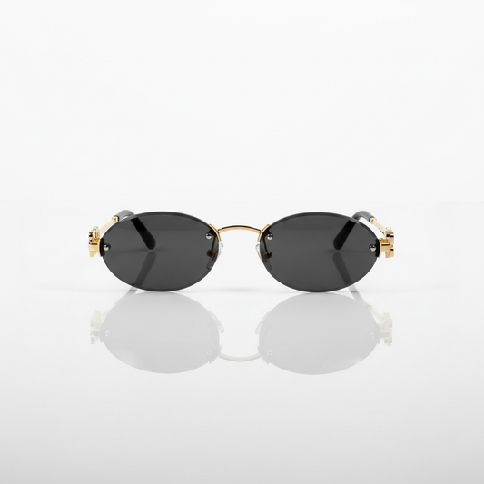 Miu-Miu Framless Oval M71S Sunglasses
